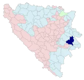 Община Рогатица на карте