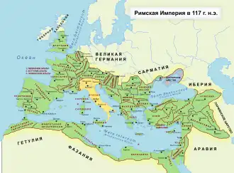 Италия на карте Римской империи