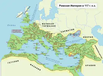 Ликия и Памфилия в составе Римской империи в 117 г.