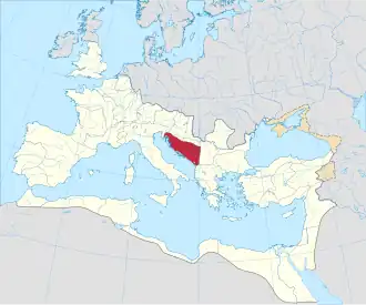 Провинция Далмация на карте