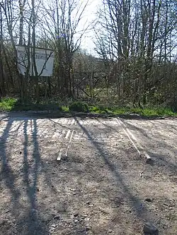 Старая железная дорога к военному городку