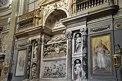 Надгробный монумент папы Адриана VI. Между 1524 и 1527. Архитектор Б. Перуцци, скульптор Анджело ди Мариано