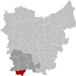 Расположение муниципалитета на карте провинции