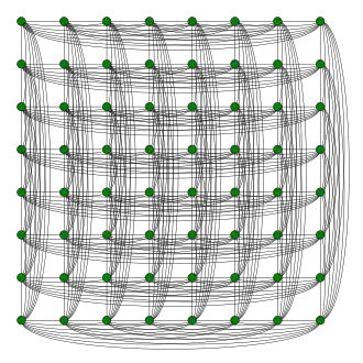 Ладейный граф 8x8