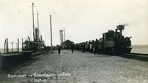 Поезд в порту Роомассааре, 1920-1940 годы