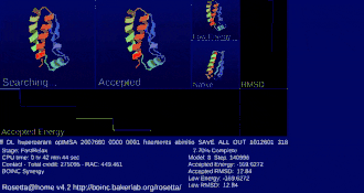 Скриншот программы Rosetta@home