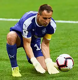 Конюхов в составе «Крыльев Советов» в 2018 г.