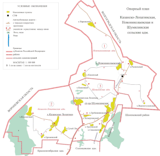 Шумилинское сельское поселение на карте
