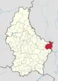 Расположение коммуны на карте Люксембурга