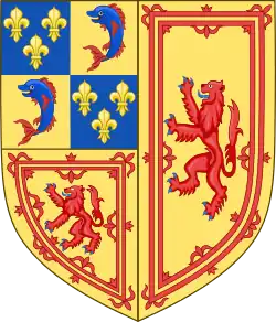 Герб, принятый Марией Стюарт (1558—1559)