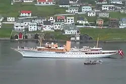 Dannebrog в гавани Вагур (Фарерские острова), 2005