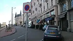 Зона парковки ограниченной длительности с дисковым контролем (начало участка)