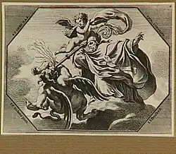 Святой Григорий Назианзин. По утраченной фреске П. П. Рубенса в церкве иезуитов в Антверпене. Офорт