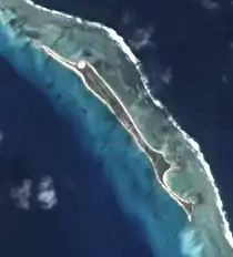 Спутниковый фотоснимок острова Рунит