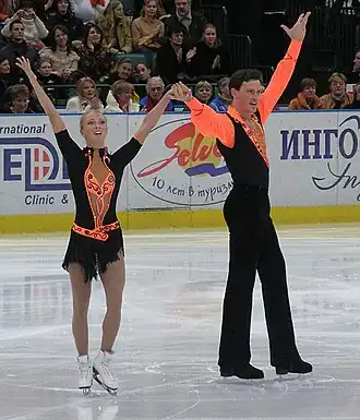 Татьяна Тотьмянина и Максим Маринин на чемпионате России 2005 года
