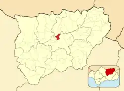 Расположение муниципалитета Рус на карте провинции