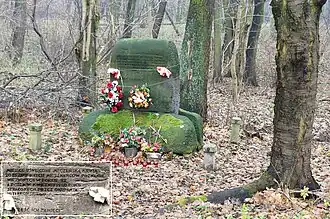 Памятник жертвам Форта VII на северном берегу озера Русалка, Познань, Польша