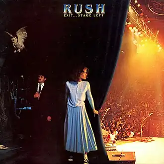 Обложка альбома Rush «Exit…Stage Left» (1981)