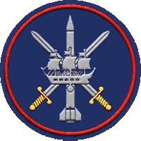 Нарукавная нашивка военнослужащего 1-й бригады воздушно-космической обороны