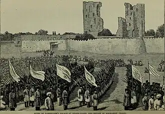 Войска Бухарского эмирата в Шахрисабзе(рисунок 1885 года)