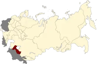 Кара-Калпакская автономная область на карте