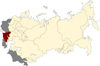 Северо-Кавказский край на карте РСФСР (20.07.1930)