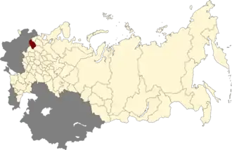 Великолукская область на карте РСФСР (16.07.1956)