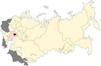 АССР Немцев Поволжья на карте РСФСР (20.07.1930)