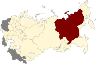 Якутская АССР на карте РСФСР (20.07.1930)