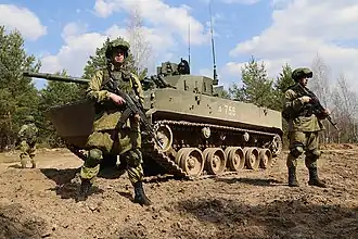 Российские десантники 137-го гв. пдп на учениях в Белоруссии.