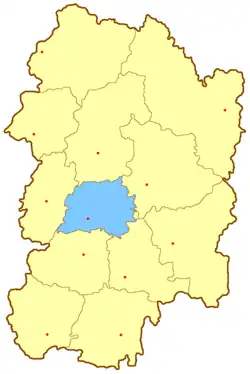 Пронский уезд на карте