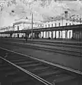 Вид на вокзал с подъездных путей. Рыбинск 1905 год