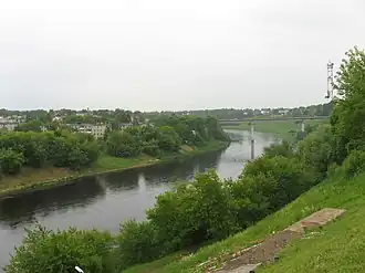 Панорама Волги с видом на Новый мост