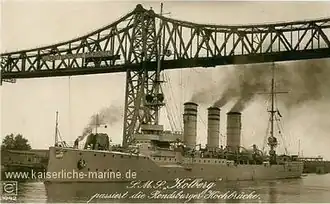 Лёгкий крейсер «Кольберг» в 1912 году.