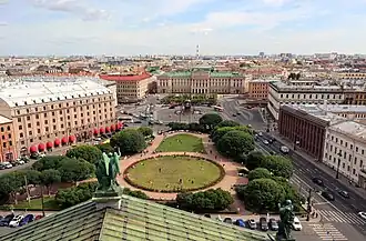 Ансамбль Исаакиевской площади. Вид с Исаакиевского собора