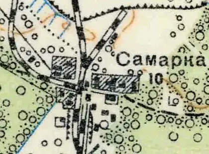 План деревни Северная Самарка. 1939 год