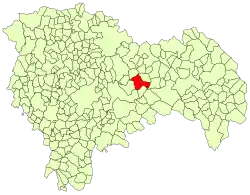 Расположение муниципалитета на карте провинции