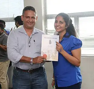 Сачини со своим тренером