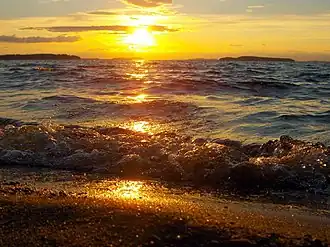 Вид из Йоутсено (Лаппеэнранта) в западном направлении.