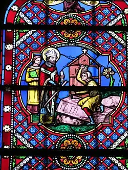 Святой Экзюперий. Витраж собора Байё