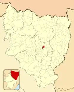 Расположение муниципалитета на карте провинции