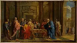 Солон, объясняющий афинянам свои законы. 1672. Холст, масло. Лувр, Париж