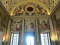 А. Аллори. Добродетели семьи Медичи. 1578—1582. Салон Льва X. Фреска