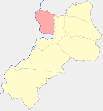 Ставропольский уезд на карте