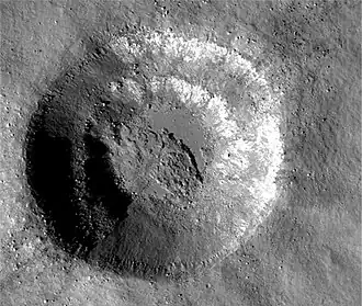 Снимок зонда Lunar Reconnaissance Orbiter.