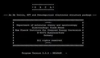 Скриншот программы ORCA