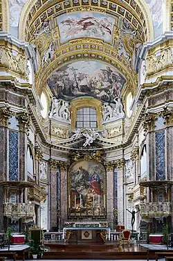 Церковь Сан-Карло-аль-Корсо. Интерьер. Главный алтарь