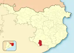 Расположение муниципалитета на карте провинции