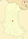 Расположение муниципалитета на карте провинции
