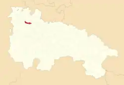 Расположение муниципалитета на карте провинции